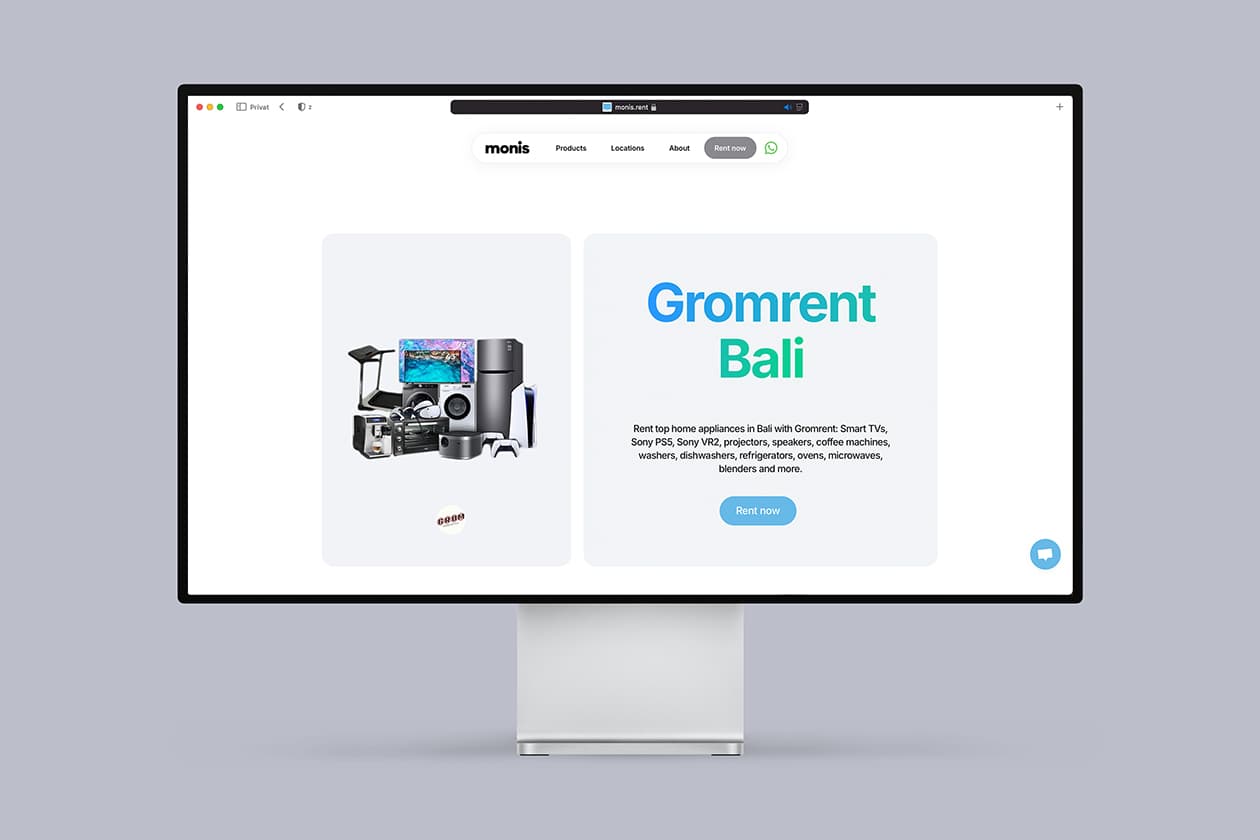 Welcome Gromrent to Monis!